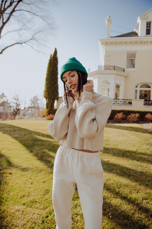 Glow Up Sweater // Tan